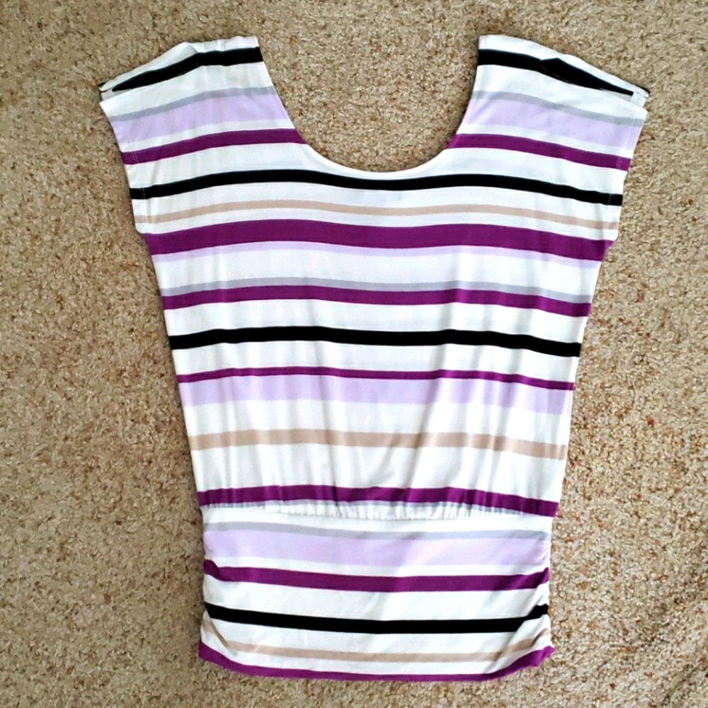 White House Black Market Cold Shoulder Top XS